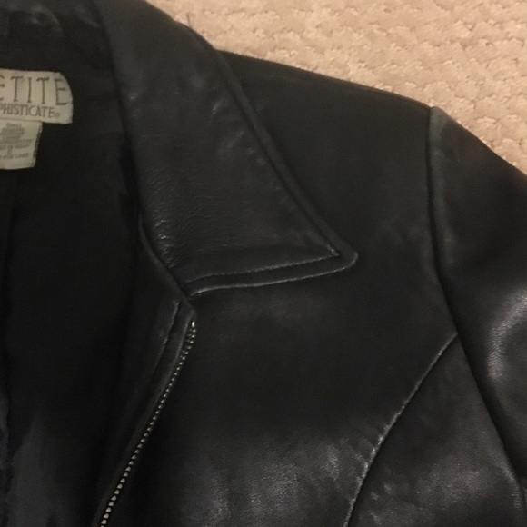 Petite Sophisticate leather jacket - Picture 4 of 6